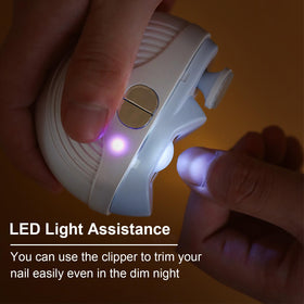 Kacitalone Electric Nail Clippers in use on toenails