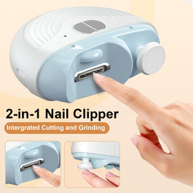 Kacitalone Electric Nail Clippers side view showing rotating head