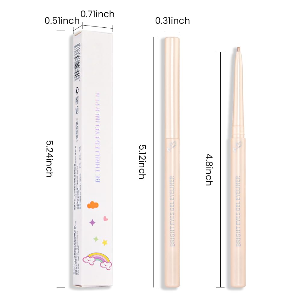 Kaely 1.5mm Skinny Gel Eyeliner Pencil close-up view