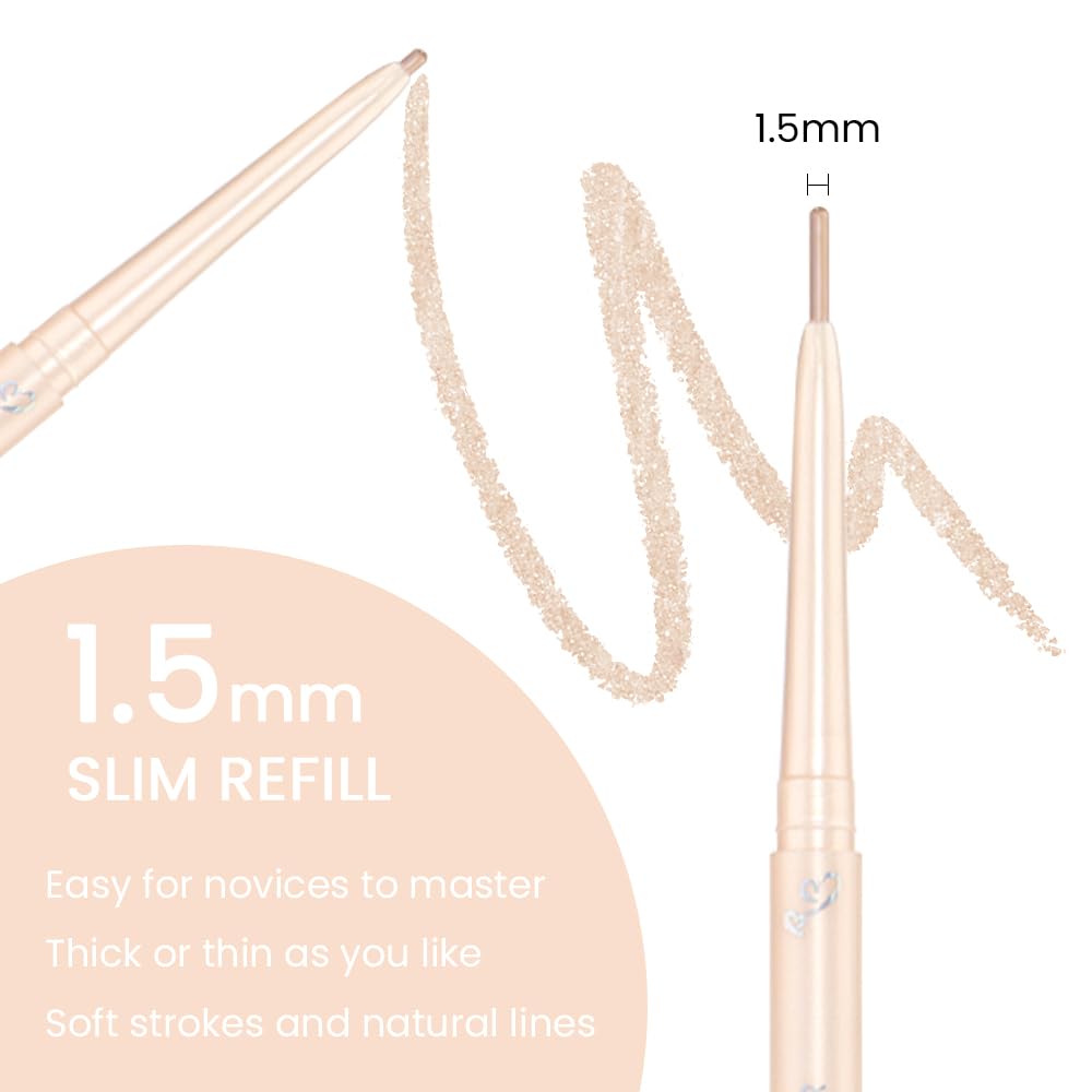 Kaely 1.5mm Skinny Gel Eyeliner Pencil swatch on skin