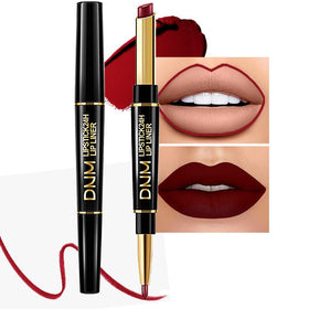 Kaely 2-in-1 Dark Wine Red Lip Liner & Lipstick Set front view