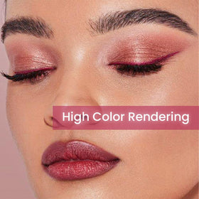 Kaely Berry Pink Gel Eyeliner Pencil showing glitter and matte finish