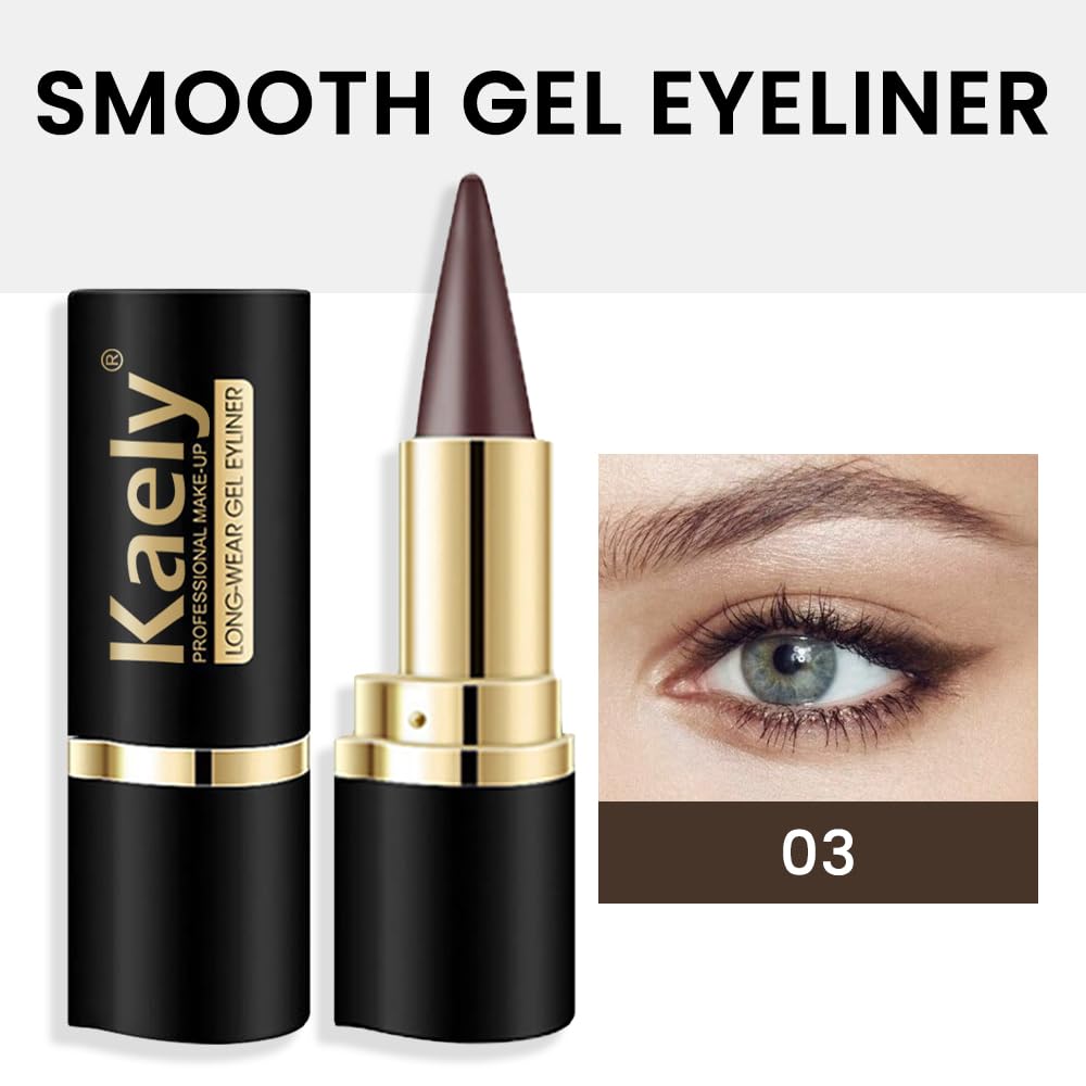 Kaely Brown Gel Eyeliner Pencil swatch on skin