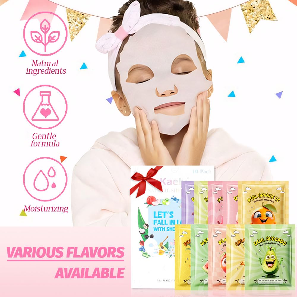 Kaely Fruit Face Masks in use by kids