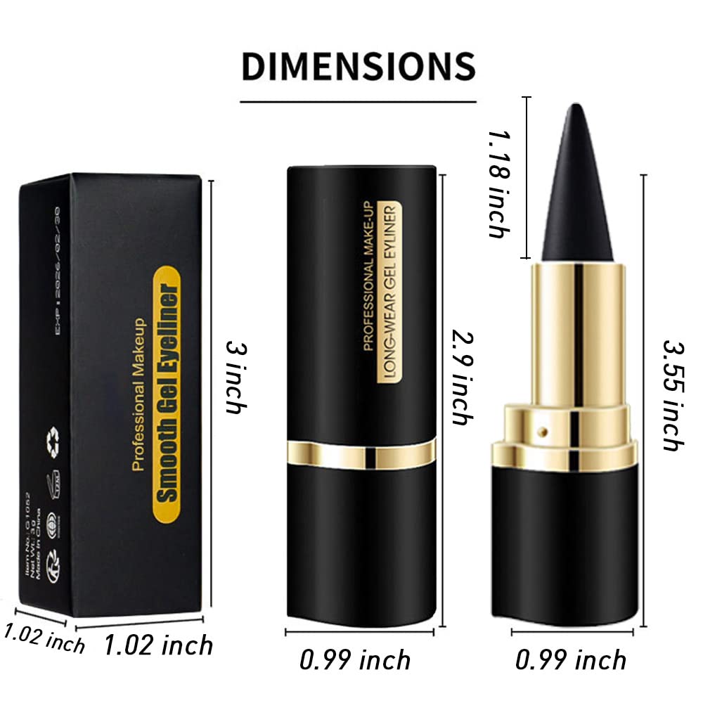 Kaely Gel Eyeliner Pencil Set displayed as a gift