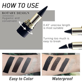 Kaely Gel Eyeliner Pencil Set in a makeup bag