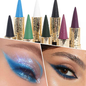 Kaely Gel Eyeliner Pencils Set displayed with makeup accessories