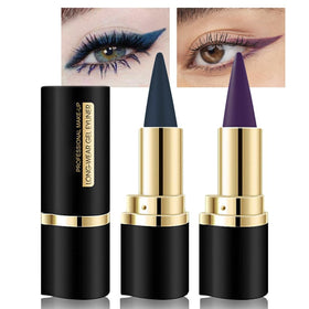 Kaely Gel Eyeliner Pencils Set front view with dark blue and purple shades