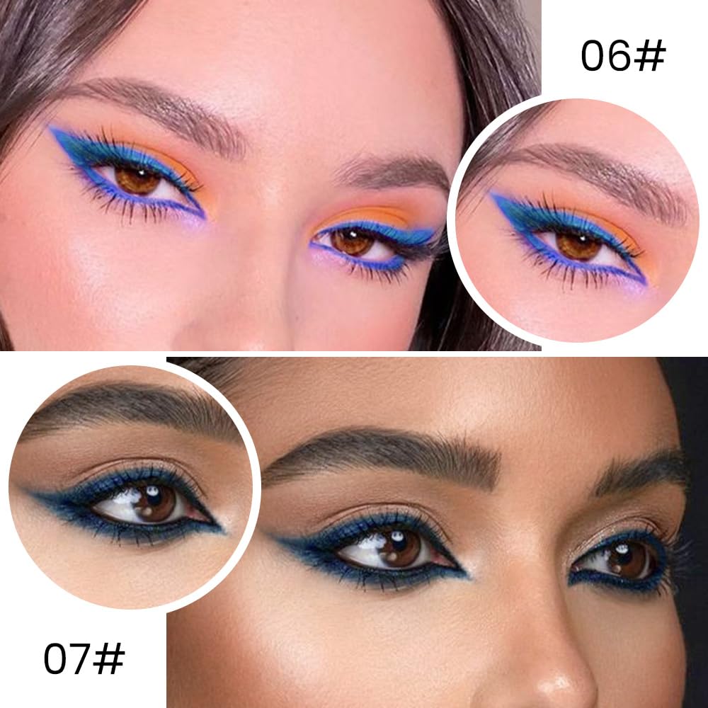 Kaely Gel Eyeliner Pencils Set packaging with vibrant design