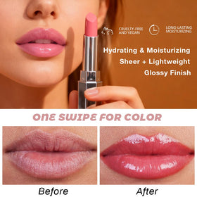 Kaely Honey Lipstick Tinted Lip Balm swatch on skin
