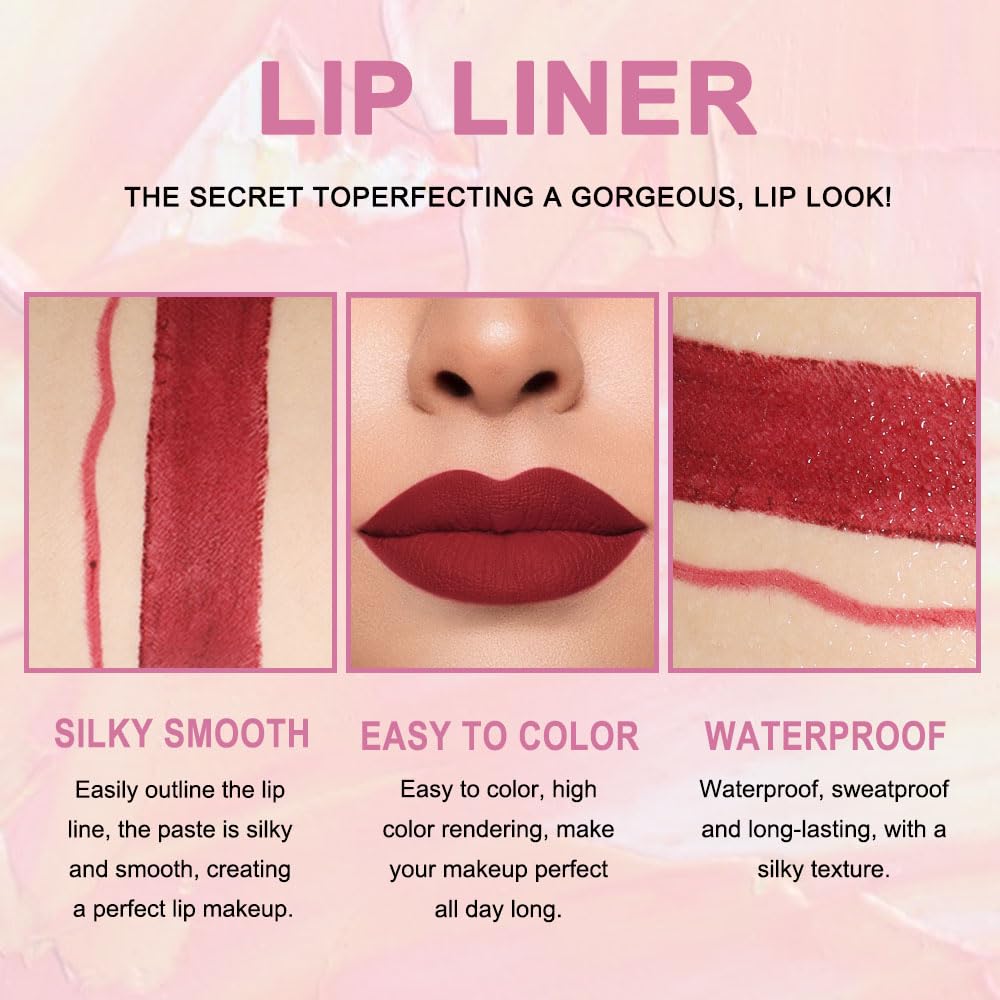 Kaely lip liner and lipstick set displayed in packaging