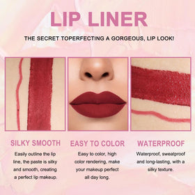 Kaely lip liner and lipstick set displayed in packaging