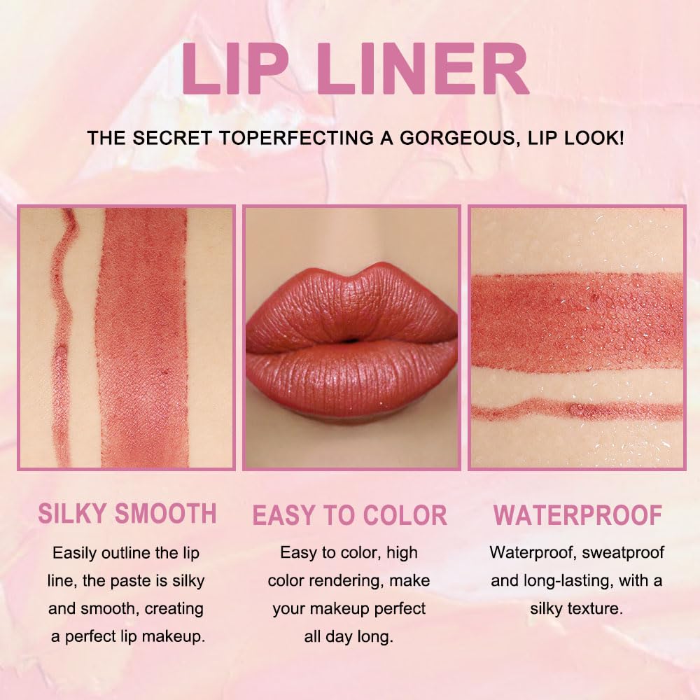 Kaely lip liner and lipstick set displayed in packaging