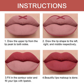 Kaely lip liner and lipstick set displayed in packaging