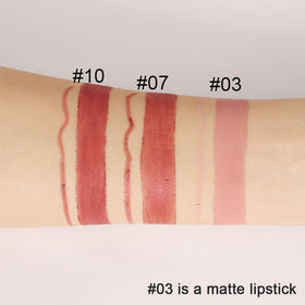Kaely lip liner and lipstick set displayed on a vanity