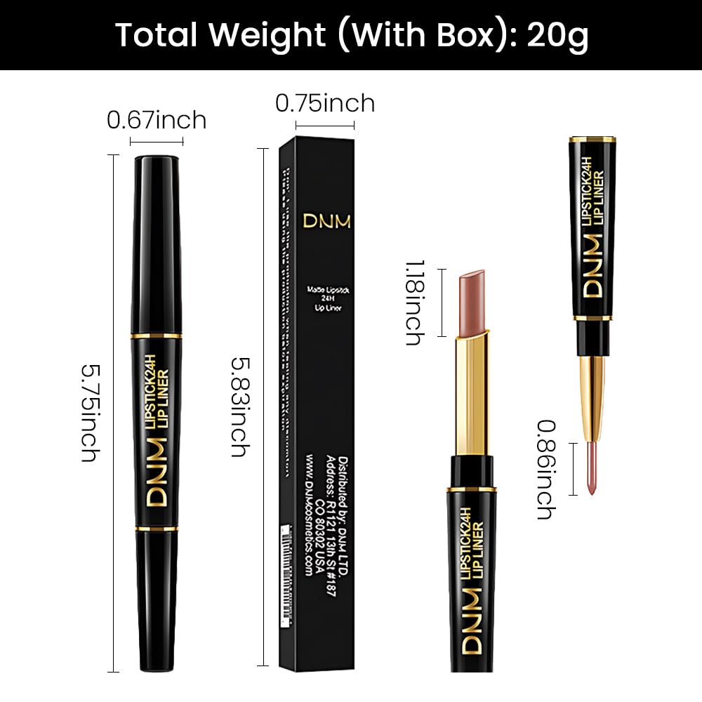 Kaely lip liner and lipstick set displayed on a vanity