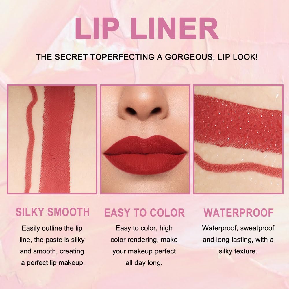 Kaely lipstick and lip liner set displayed in packaging