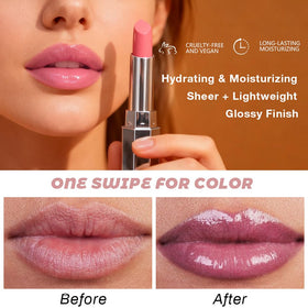 Kaely Mauve Honey Lipstick swatch on skin