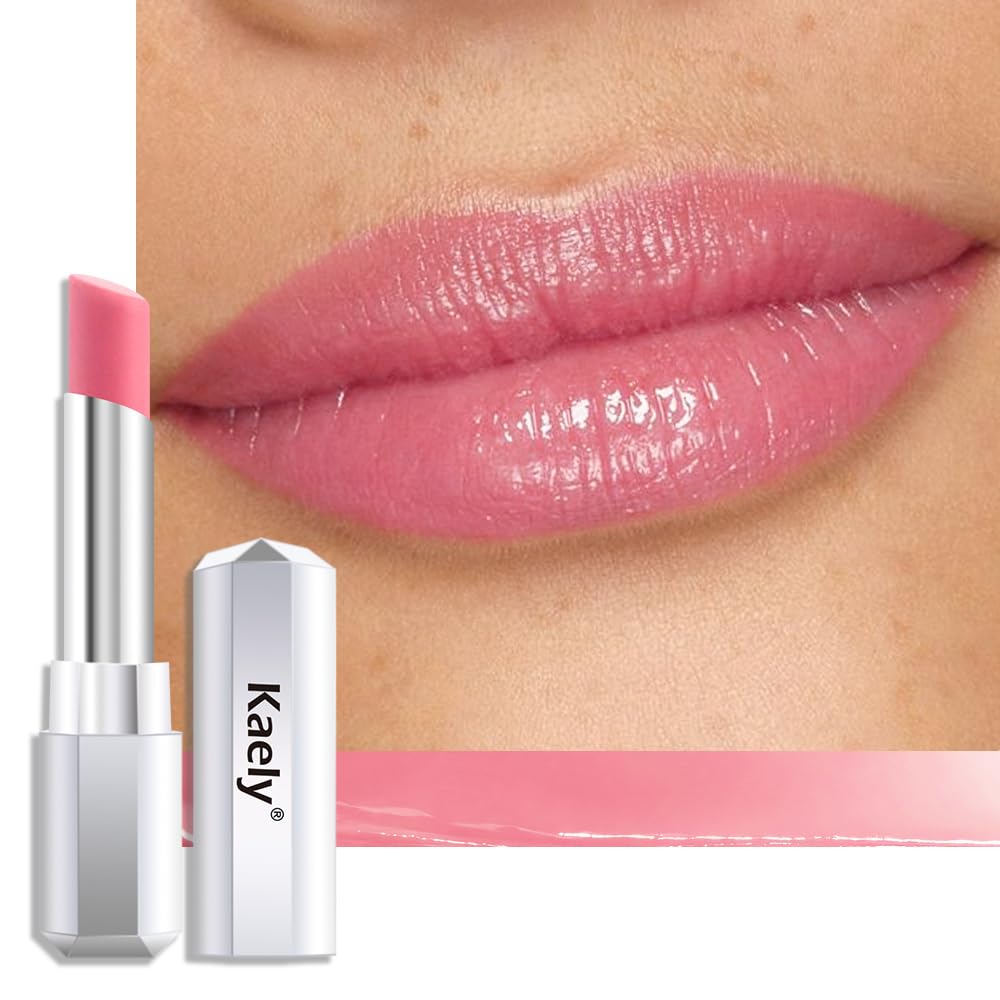Kaely Pink Honey Lipstick front view with glossy finish