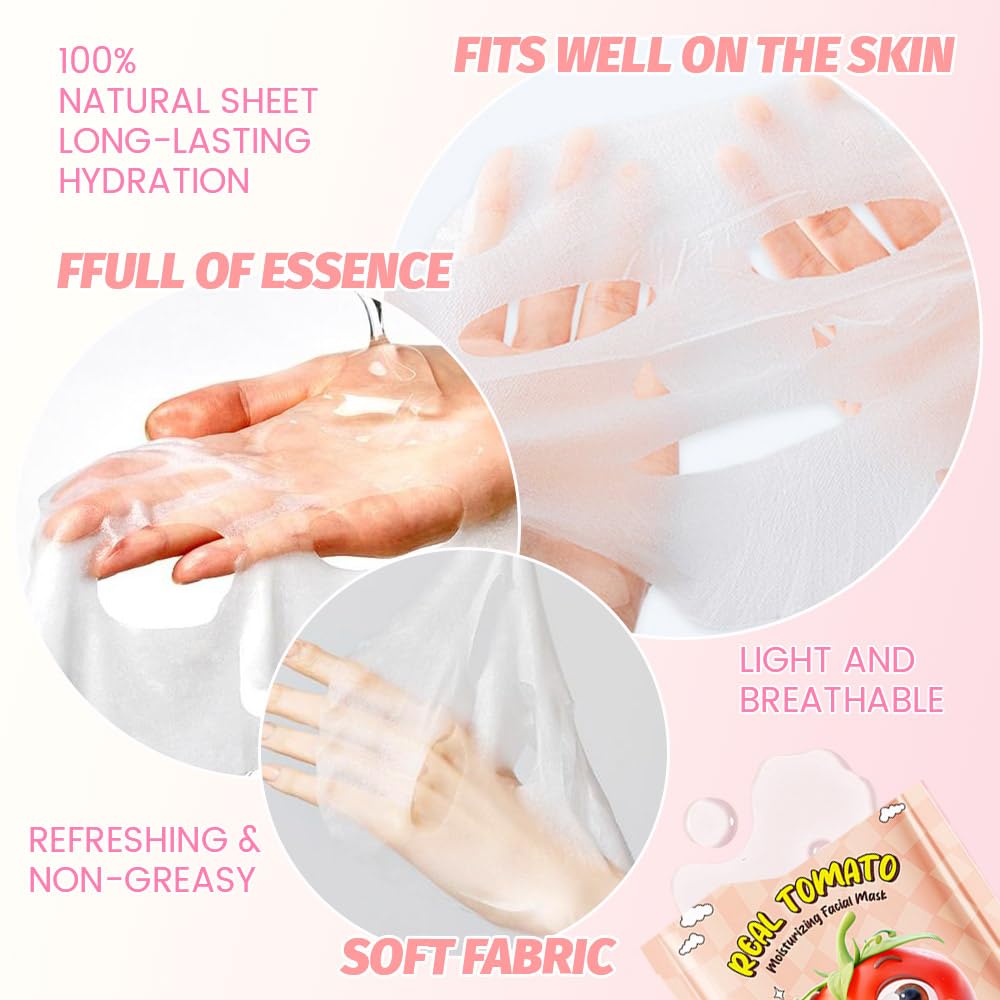 Kaely sheet masks laid out on a table