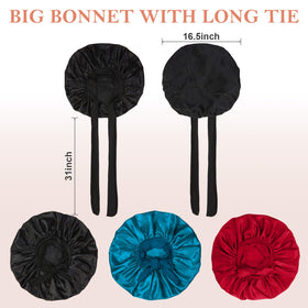 Kafteri Satin Silk Bonnets folded for travel
