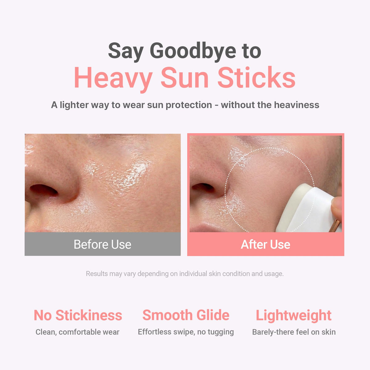 KAHI Airy Fit Sun Stick in outdoor setting for sun protection