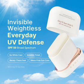 KAHI Airy Fit Sun Stick side view showing twist mechanism