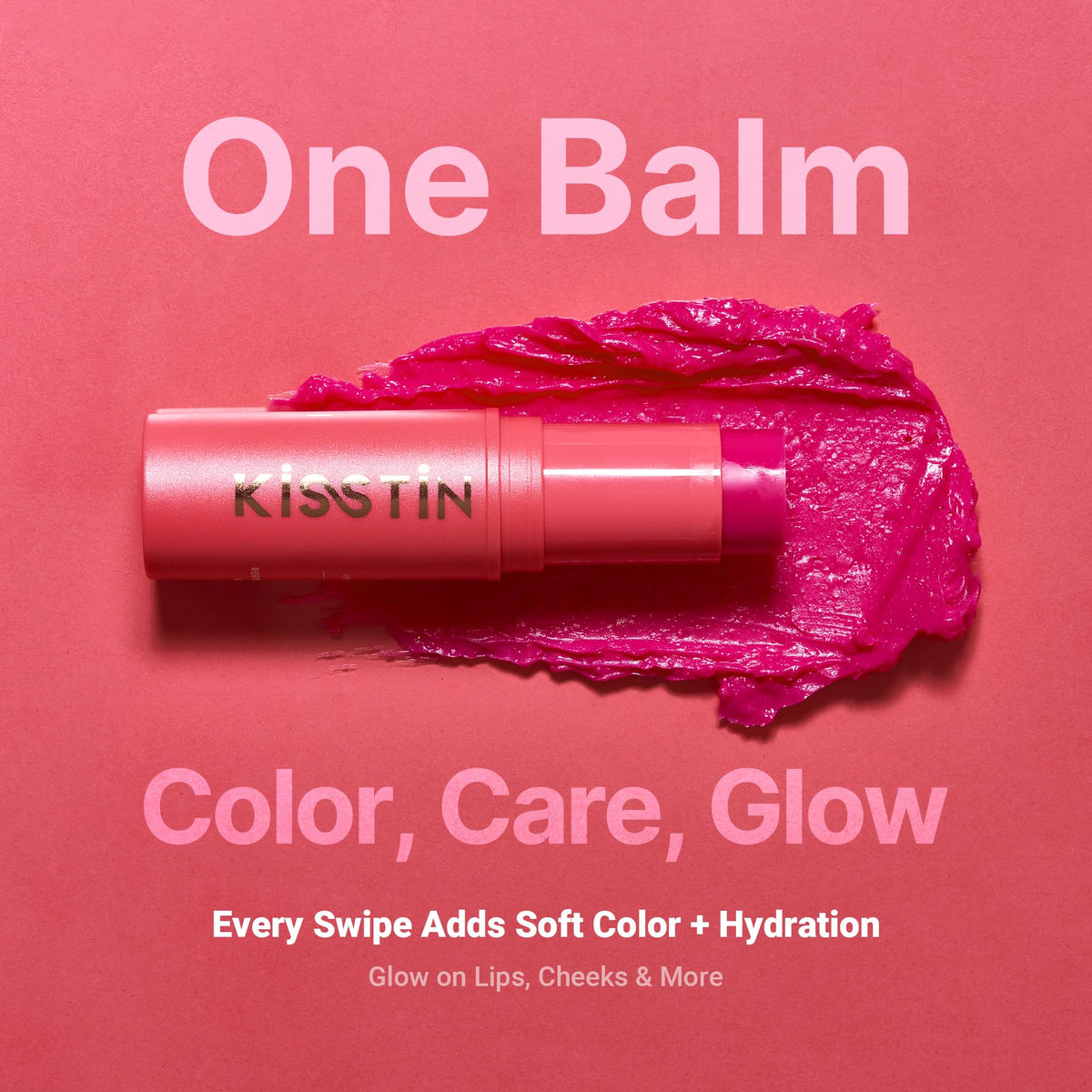 KAHI Kisstin Balm open showing the tinted balm