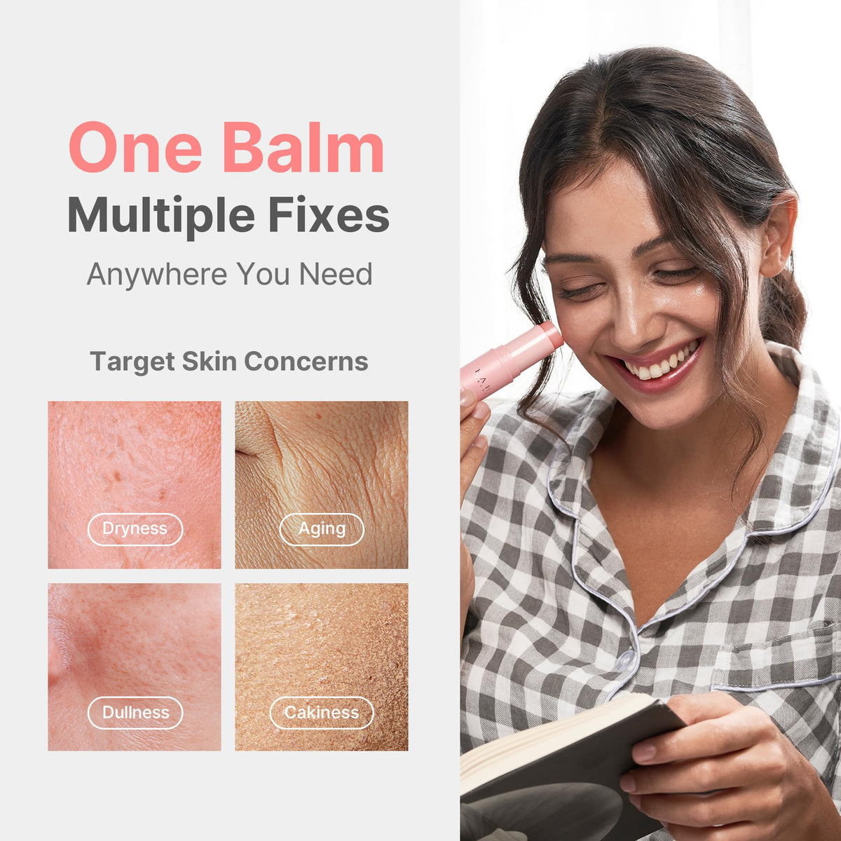 KAHI Wrinkle Bounce Multi Balm Stick with other skincare products
