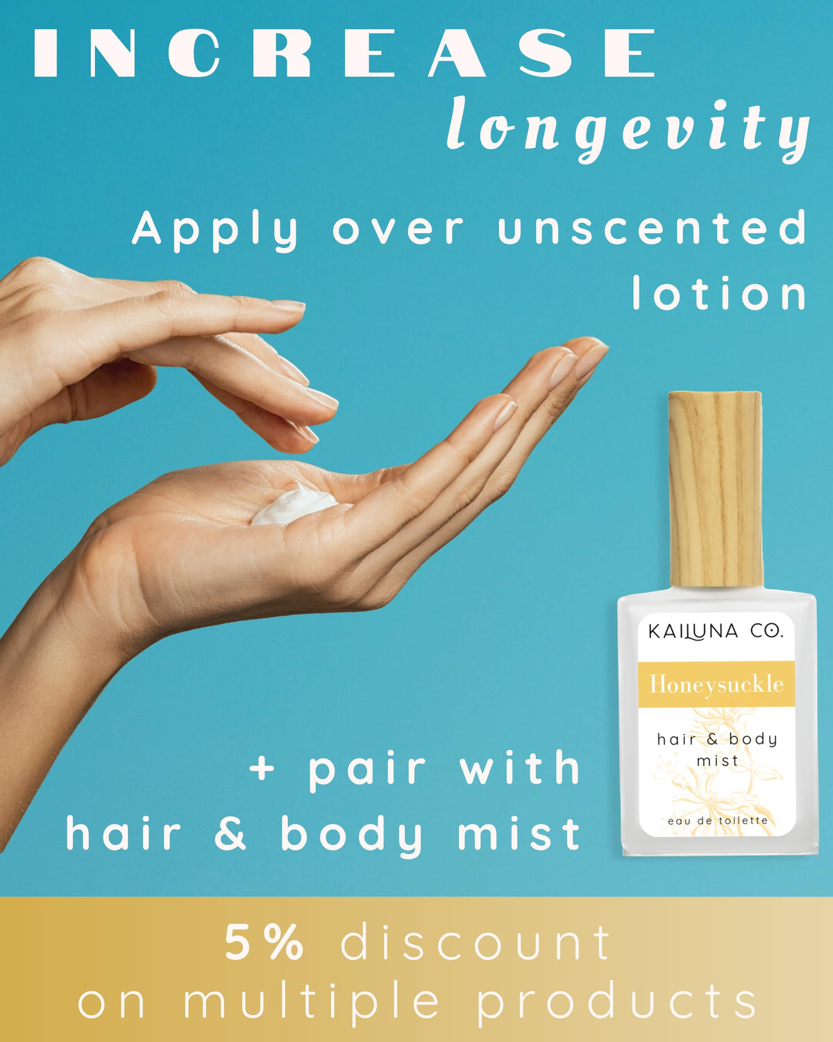 Kailuna Co. Honeysuckle Essential Oil Perfume Roll On 10 ml with rollerball