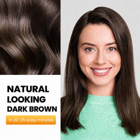 KAISASA Dark Brown Hair Dye Shampoo application process