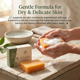 Kalani Glow Persimmon Soap Bar with coconut oil
