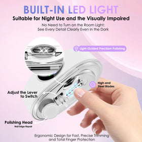 Kalapa Electric Nail Clipper compact design for portability