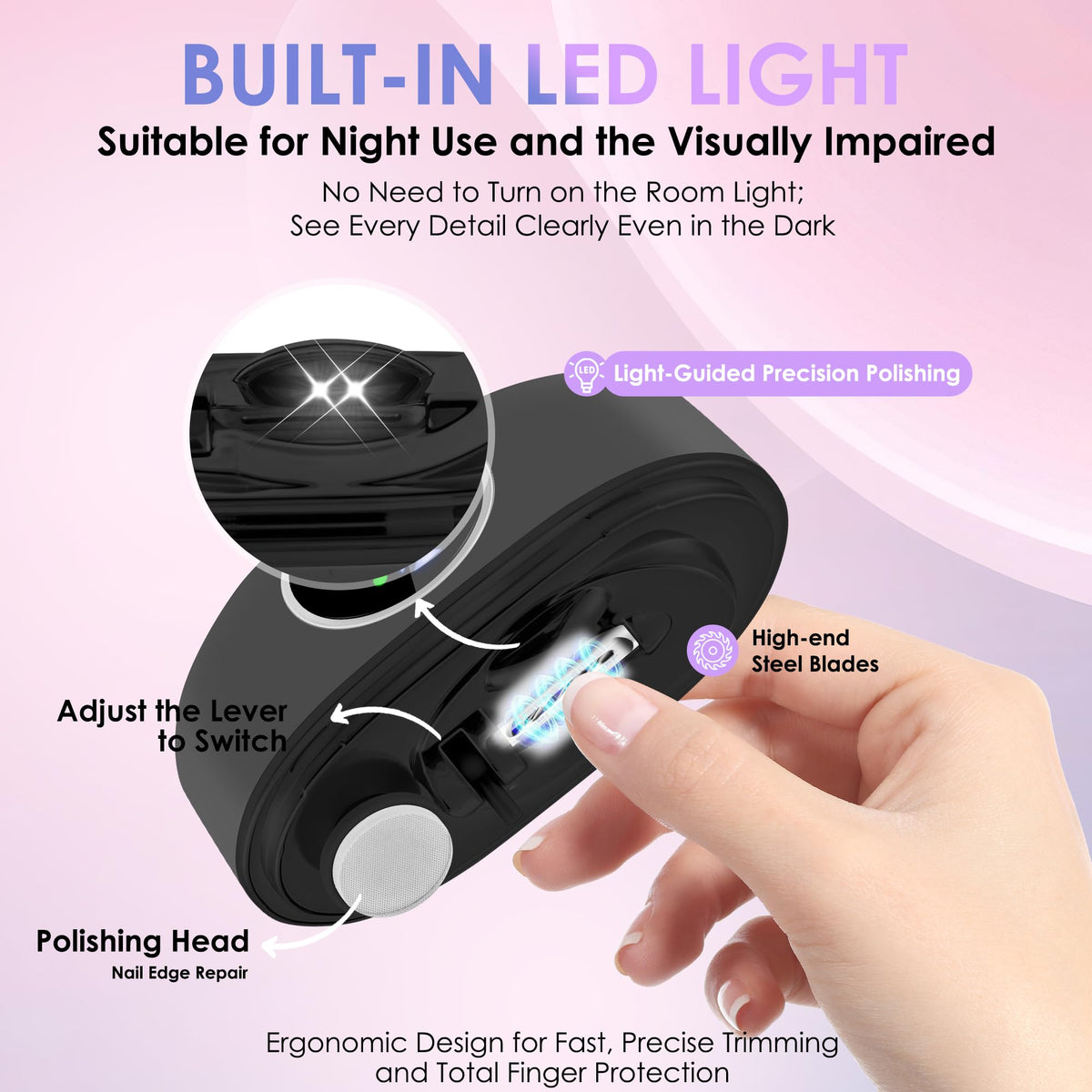 Kalapa Electric Nail Clipper packaging with product details