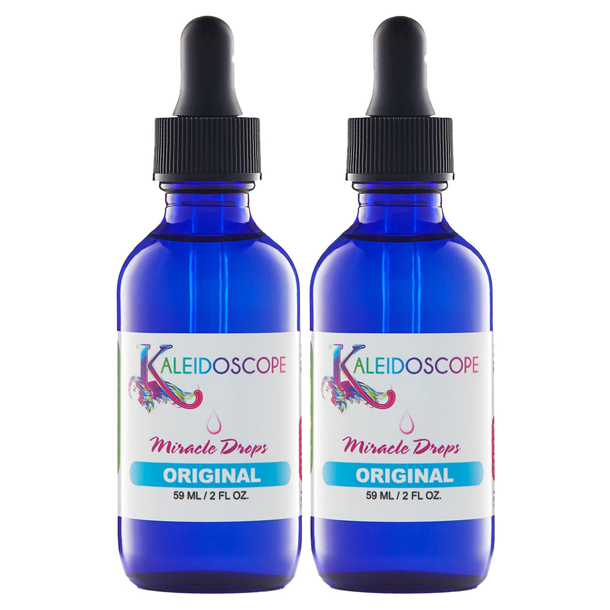 Kaleidoscope Miracle Drops 240g front view with dropper