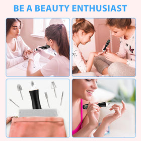 Karrong cordless nail drill in use for manicure and pedicure