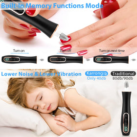 Karrong electric nail file with storage bag and accessories