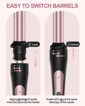 Karrong ergonomic handle of curling wand