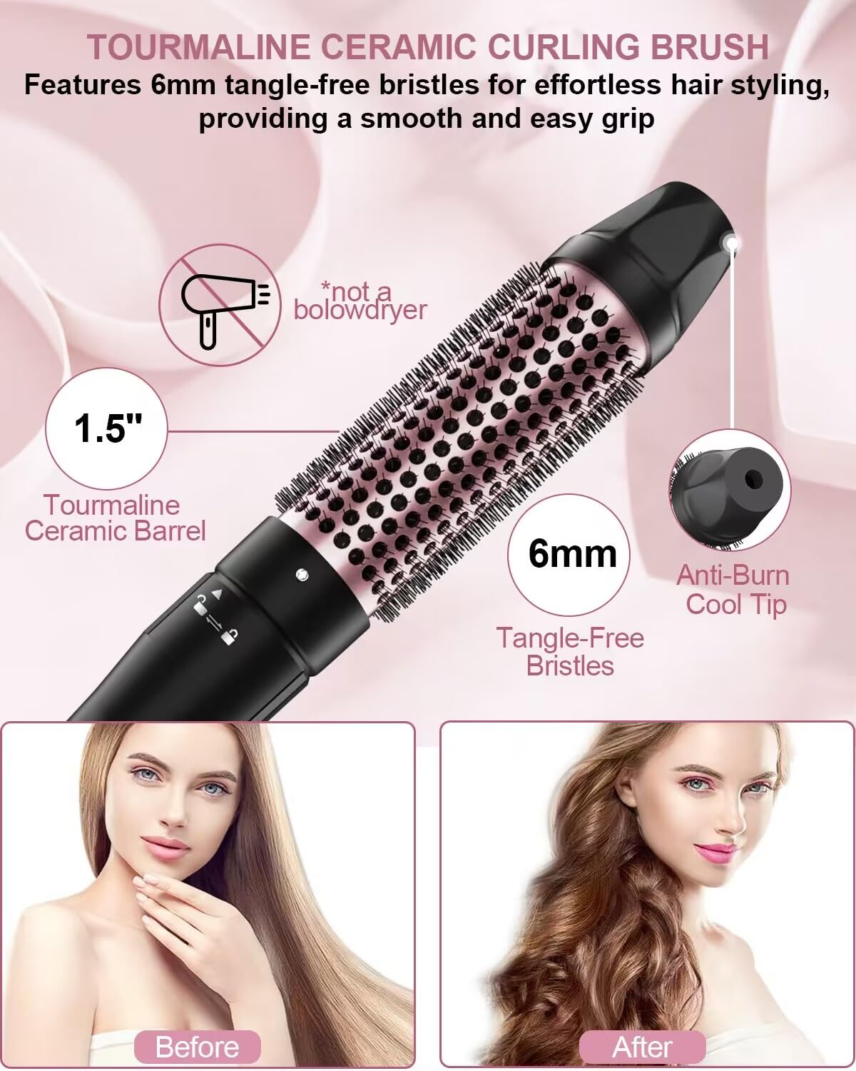 Karrong thermal brush included in curling iron set