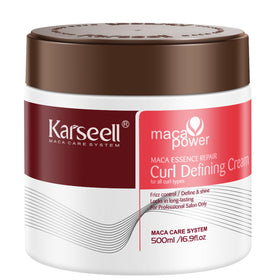 Karseell Curl Defining Cream 16.9 oz front view with jar lid