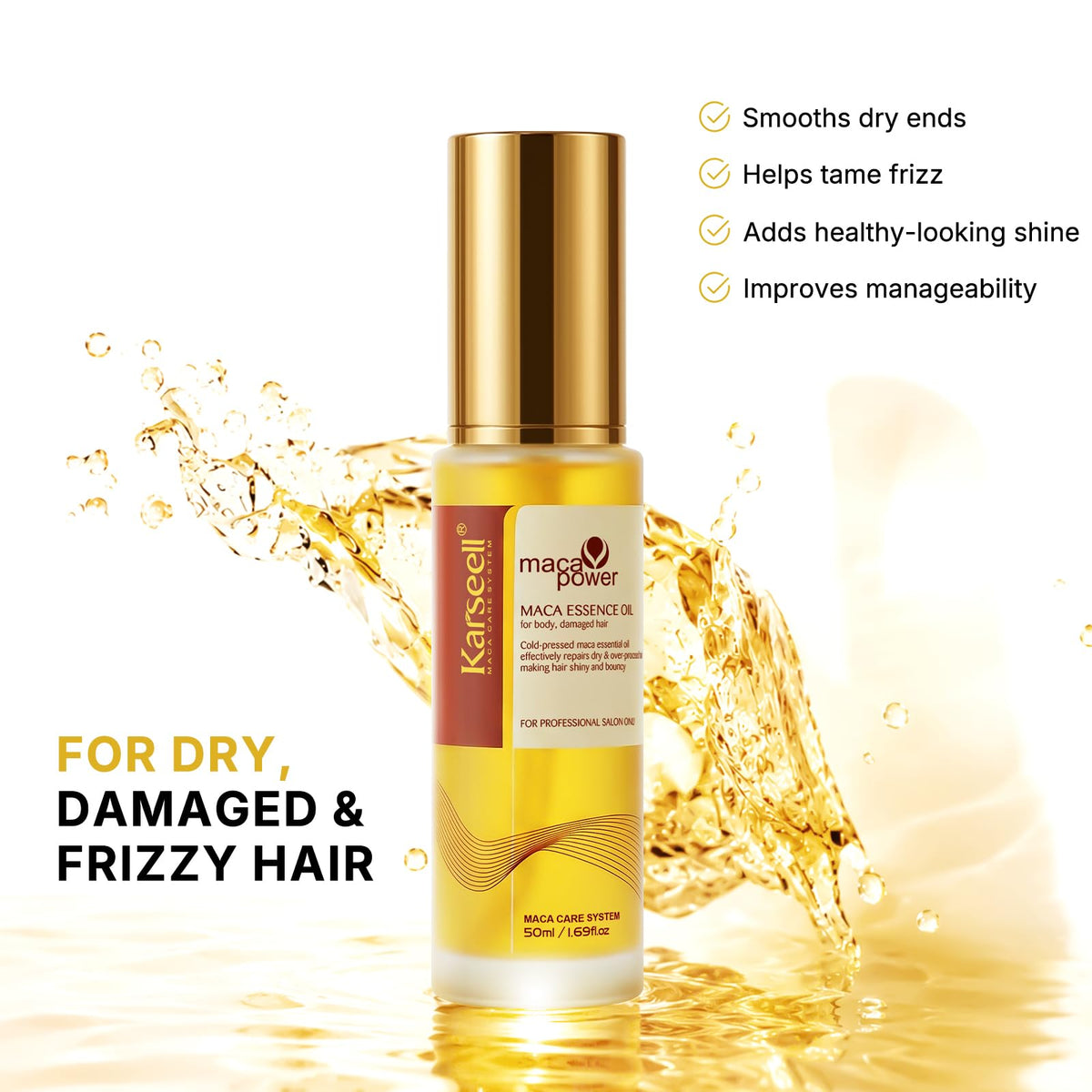 Karseell Moroccan Argan Oil texture on skin