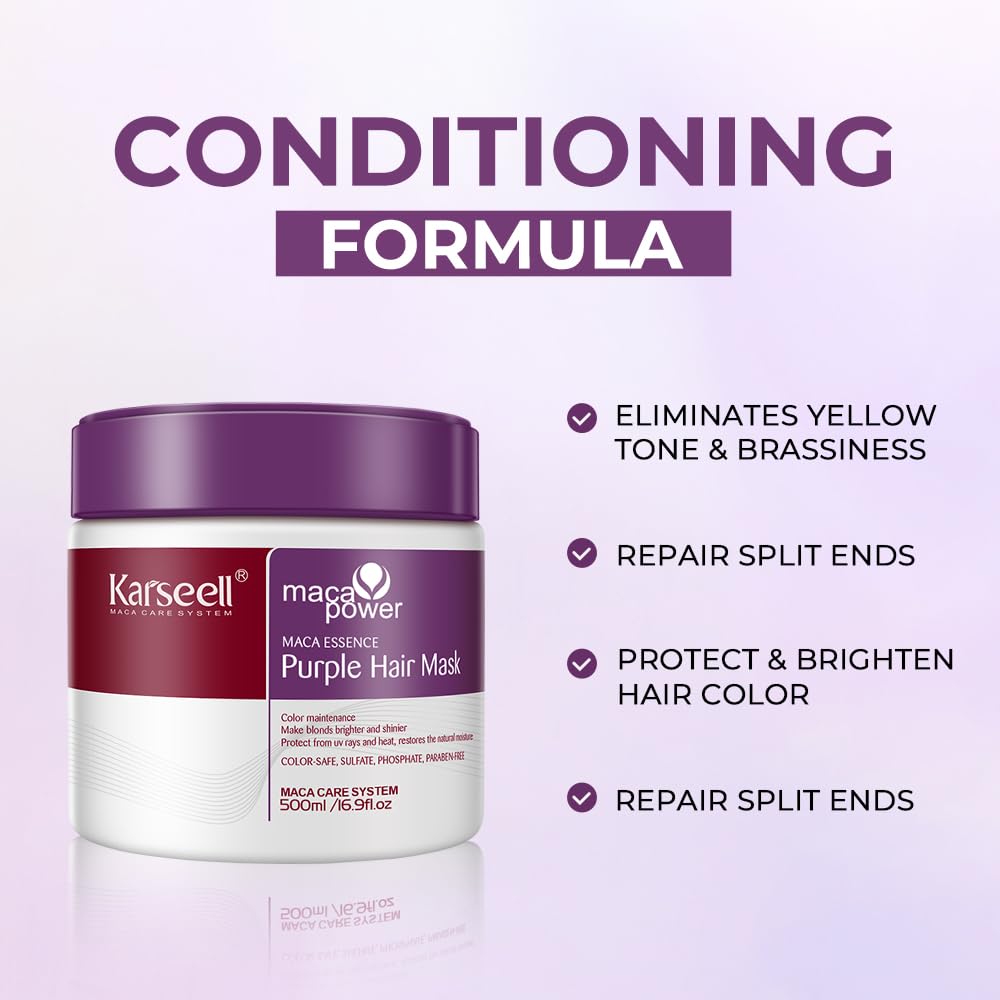 Karseell Purple Hair Mask application scene