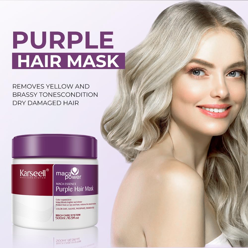 Karseell Purple Hair Mask texture close-up