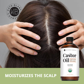 Kate Blanc Cosmetics Organic Castor Oil for hair and skin care