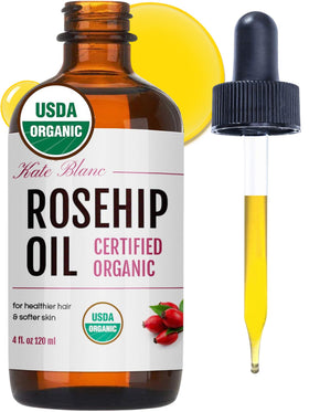 Kate Blanc Cosmetics Rosehip Oil 4oz front view