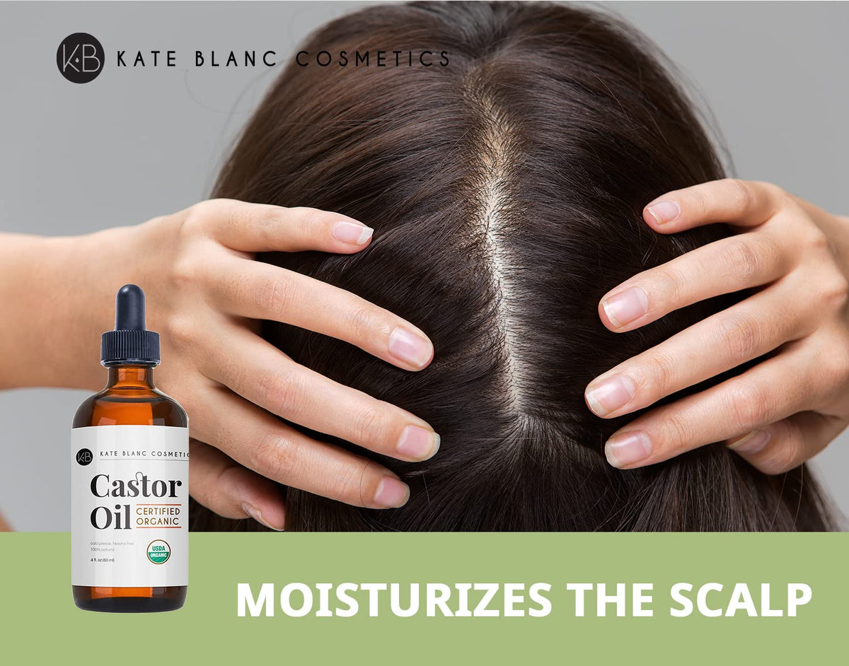 Kate Blanc Organic Castor Oil applied to skin