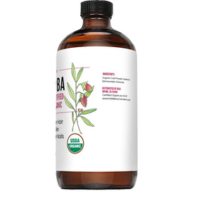Kate Blanc Organic Jojoba Oil 16oz bottle with label detail
