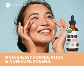 Kate Blanc Rosehip Oil packaging side view