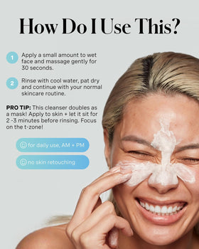 Kate Somerville EradiKate 3% Sulfur Cleanser application on skin