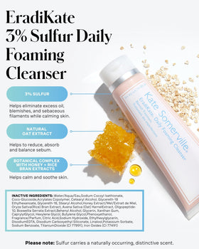 Kate Somerville EradiKate 3% Sulfur Cleanser bottle side view